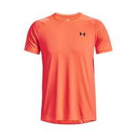 安德玛 UNDERARMOUR)春夏RUSH男子压纹训练运动短袖T恤1376790 橙色877 L