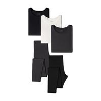 UNIQLO 优衣库 轻舒暖 女HEATTECH圆领T恤/紧身裤 460354/460408
