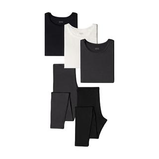 UNIQLO 优衣库 轻舒暖 女HEATTECH圆领T恤/紧身裤 460354/460408