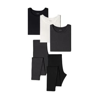 UNIQLO 优衣库 轻舒暖 女HEATTECH圆领T恤/紧身裤 460354/460408
