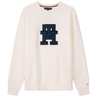 TOMMY HILFIGER Tommy Hilfiger男通勤休闲简约刺绣合身版运动圆领抓绒卫衣