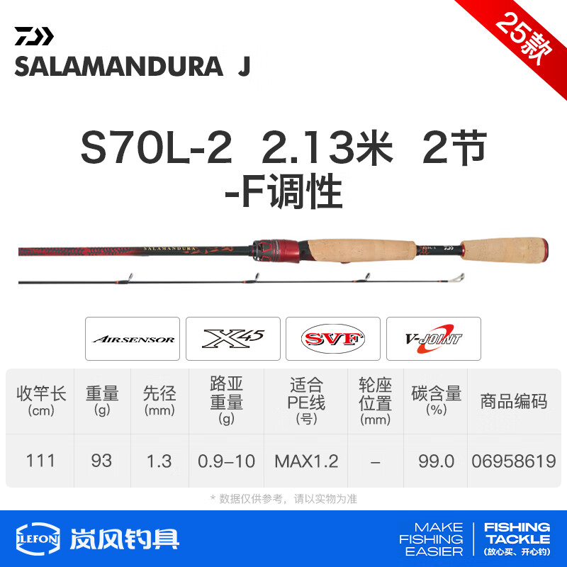  DAIWA/达亿瓦 高碳轻量 路亚竿