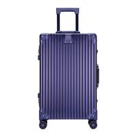 ELLE 行李箱时尚铝镁合金女士拉杆箱TSA密码锁旅行箱铝框密码箱 蓝色 29寸 需托运
