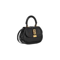 VERSACE 范思哲 Greca Goddess系列 女士牛皮革手提包 1012106-1A08774 黑金 迷你