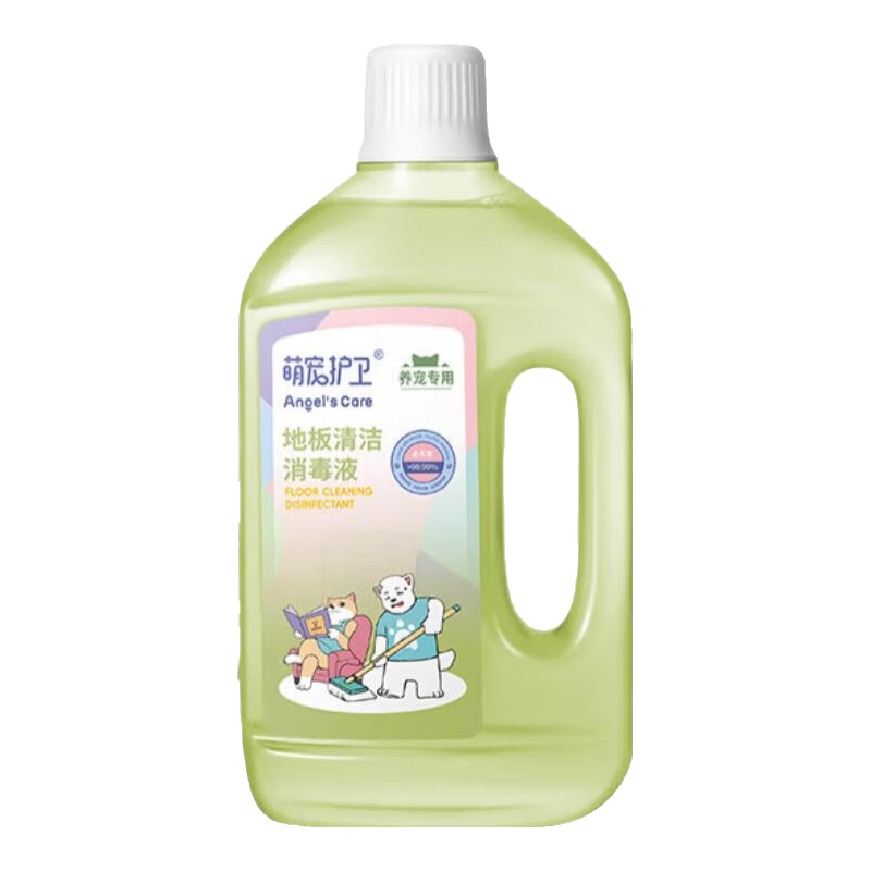 萌宠护卫地板清洁消毒液拖地宠物去污杀菌除臭猫咪狗狗除味无毒 1L地板消毒液-1瓶