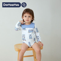 DOMIAMIA 婴儿包屁衣长袖新生儿亲肤婴儿三角衣宝宝衣服秋冬 长袖包臀衣-町町巴士 造型款 66cm