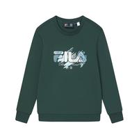 FILA 斐乐 xTHE MET男子针织套头衫时尚休闲莫奈圆领卫衣 深竹翠-DG 175/96A/L