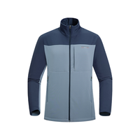 诺诗兰男士风雪外套户外防泼保暖软壳上衣商务休闲NXJDH5629S 暗蓝宝石色/深暮蓝色 175/L