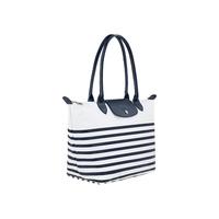 LONGCHAMP 珑骧 Le Pliage系列 女士单肩包 L2605HDF165 海军蓝/白色 小号