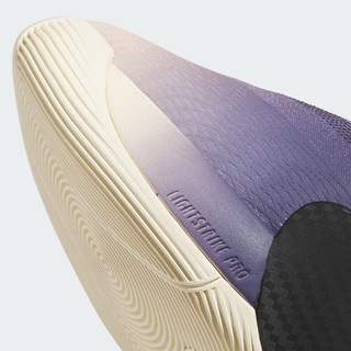adidas 米切尔7代缓震回弹防滑专业篮球鞋男女新款阿迪达斯官方   黑色/柔和紫罗兰/暖香草色(推荐选大半码)   4