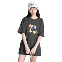 女士短袖t恤夏季宽松打底半截袖体恤潮流潮牌百搭纯棉舒适上衣服