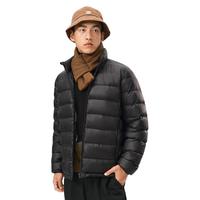 YANXUAN 网易严选 烽火岩轻型羽绒服排骨羽绒内胆抗菌蓄热秋冬保暖外套轻盈 立领*濡羽黑 XL