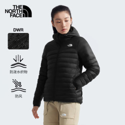 THE NORTH FACE 棉服女轻量户外保暖防泼水外套83U8 黑色/JK3