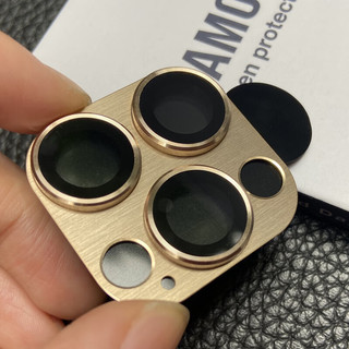 潮尚美 苹果14鹰眼一体拉丝金属镜头膜 蓝宝石金属玻璃保护圈贴 14Pro/14ProMax【银色】一体拉丝金属镜