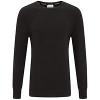 卡尔文·克莱恩 Calvin Klein 内衣秋冬男士休闲简约圆领轻盈柔滑打底舒适内衣NM2342 UB1-上衣-月夜黑 S