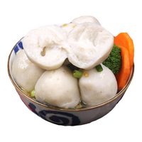 潮汕李老二 汕头特产实心手打鱼丸新鲜海鱼火锅手工丸子麻辣烫鱼蛋关东煮食材 500g*3