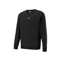 彪马(PUMA) 卫衣男秋冬男子运动休闲圆领套头长袖卫衣 METALLIC 587665 黑色-01 M(175/96A)