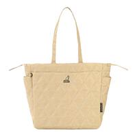 KANGOL 大容量充棉托特包秋冬菱形格单肩包包女绵绵购物暖暖包