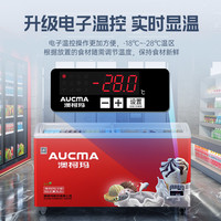 澳柯玛雪糕柜超市冷冻柜冰柜岛柜冰淇淋冰箱卧式大保鲜柜