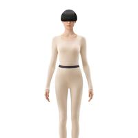 蕉内热皮301+保暖套装男女士保暖内衣发热抗静电上衣打底秋衣秋裤
