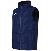 JOMA儿童棉服外套男女中大童棉马甲秋冬季加厚保暖坎肩足球训练棉马夹 藏青 120