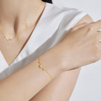 SoinLove 宝藏女孩系列 VE201 萌宠灵蛇18K黄金手链