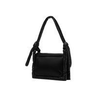 CHARLES&KEITH23冬季柔软斜挎小方包枕头包女CK2-80782244 Jet Black黑色 M