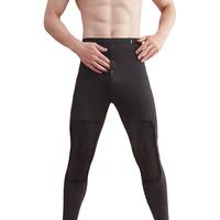 稻草人男士保暖棉裤线裤修紧身加绒护膝加厚打底舒适高弹秋裤毛裤男单件 深灰 XXL(180/105)