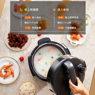 半球家用双胆电压力锅4L5L6L升智能高压锅不锈钢内胆多功能电高压饭煲 4升半球电压力锅(适合1-4人用) 双胆(不粘胆+搪瓷胆)