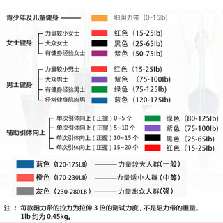 LEDOMODA弹力带阻力带瑜伽拉力带康复力量训练田径引体向上辅助带弹力绳 绿色45mm（50-125磅）专业级
