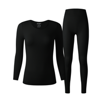 秋冬保暖内衣女美体秋衣秋裤亲肤贴身打底无痕圆领保暖套装