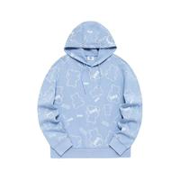 鸿星尔克（ERKE） 【星宠】鸿星尔克卫衣女宽松连帽创意女生套头衫 冰紫色 L