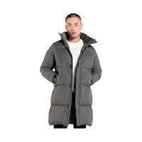 BLACKICE 黑冰 户外登山防风保暖防水透湿男士中长款加厚连帽羽绒服 铁灰 M