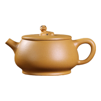 八玺(BAXI)小老虎手工黄金段泥紫砂壶家用泡茶壶宜兴功夫茶具茶壶生肖壶 小老虎黄金段泥壶-徐方怀-290ml 礼盒装
