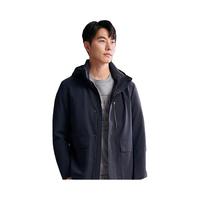 JODOLL乔顿【甄选白鹅绒】冬季男多色连帽商务休闲保暖羽绒服外套 藏青色 46