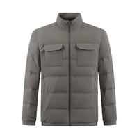 柒牌男士立领羽绒服冬季厚款时尚字母工装外套【90白鸭绒】125JE70340