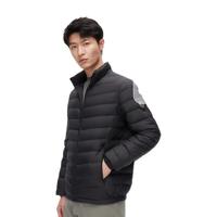 波司登(BOSIDENG)奥莱男短款立领羽绒服轻薄90绒保暖外套B30131005 黑色8056 180/96A体重约140-160斤