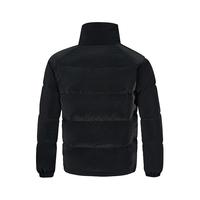 361° 羽绒服男女同款秋冬季加厚保暖立领短款运动休闲外套 652344306-5 XL 超级黑