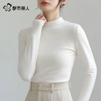 都市丽人 COSMO LADY白色德绒打底衫女秋冬可外穿2025年加绒内搭长袖t恤A