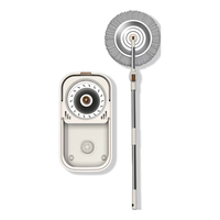 Citylong 禧天龙 省力旋转拖把家用一拖净免手洗甩干拖把桶套装拖布吸水墩布Q-9807 焦糖色