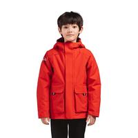 DECATHLON 迪卡侬 儿童上衣男装户外防风防水外套秋加厚保暖帆船男童-凯旋红1154214774