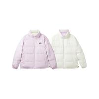 SKECHERS 斯凯奇 外套羽绒服短款男女同款双面穿运动保暖L422U067 云雾紫/02PM