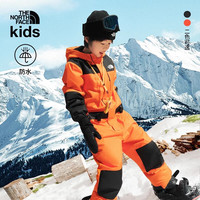 北面北面童装Freedom儿童男女连体滑雪服棉服防水|88V7 1OP/橙色 120 XS（120/60）