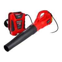 利晨背负手持锂电吹风机吹雪落叶电动充电式吹灰尘鼓风机大风力灭火机 48V 20A 大容量工作6小时