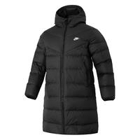 耐克(NIKE)羽绒服男装女装 24春季连帽防风保暖运动服棉羽外套 鸭绒含量85%-马甲款/黑色 2XL