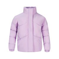 361°羽绒服女士秋冬季加厚保暖立领户外运动休闲短款外套662349311-3 紫薄汗 M