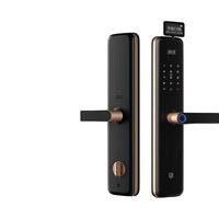 石将军 指纹锁智能门锁指纹密码锁电子门锁家用防盗门智能锁防撬门锁 【S2-N磨砂金】+OLED屏+临时密码