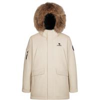 【所有女生的衣橱】骆驼 CAMEL男女貉子毛领防泼水中长款羽绒服