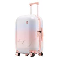 letoo 行李箱女拉杆箱20寸登机箱学生密码箱渐变色旅行箱