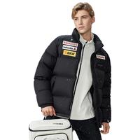 DESCENTE 迪桑特 SKI STYLE系列 男女同款羽绒服 瑞士国家队运动短款冬季 BK-夜雾黑 2XL (185/104A)